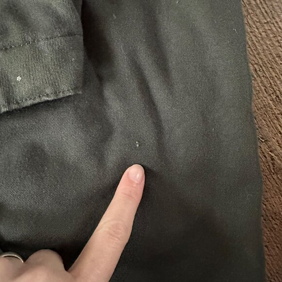 Vintage Big Smith Olive Green Insulated Coveralls With Red Lining & Zipper Front - Picture 3 of 16